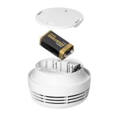 Bateryjny czujnik dymu, bateria 9V, żywotność 10 lat