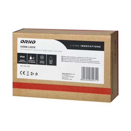 Zamek szyfrowy dotykowy z czytnikiem kart oraz linii papilarnych, przycisk dzwonka, IP68