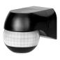 Czujnik ruchu 180° IP44, 800W, max 15m, mini, czarny OR-CR-286/B