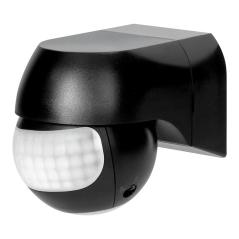 Czujnik ruchu 180° IP44, 800W, max 15m, mini, czarny OR-CR-286/B