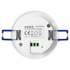 Czujnik ruchu 360°, IP20, 1200W, zasięg max. 8m, biały OR-CR-273/W