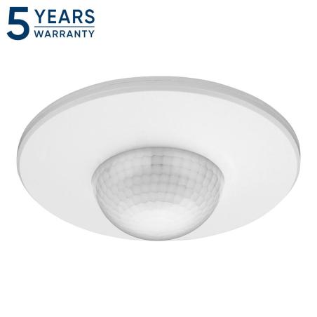 Czujnik ruchu i obecności 360°, IP20, 2000W, 3 sensory, regulacja zasięgu Ø3m-20m, biały OR-CR-295/W