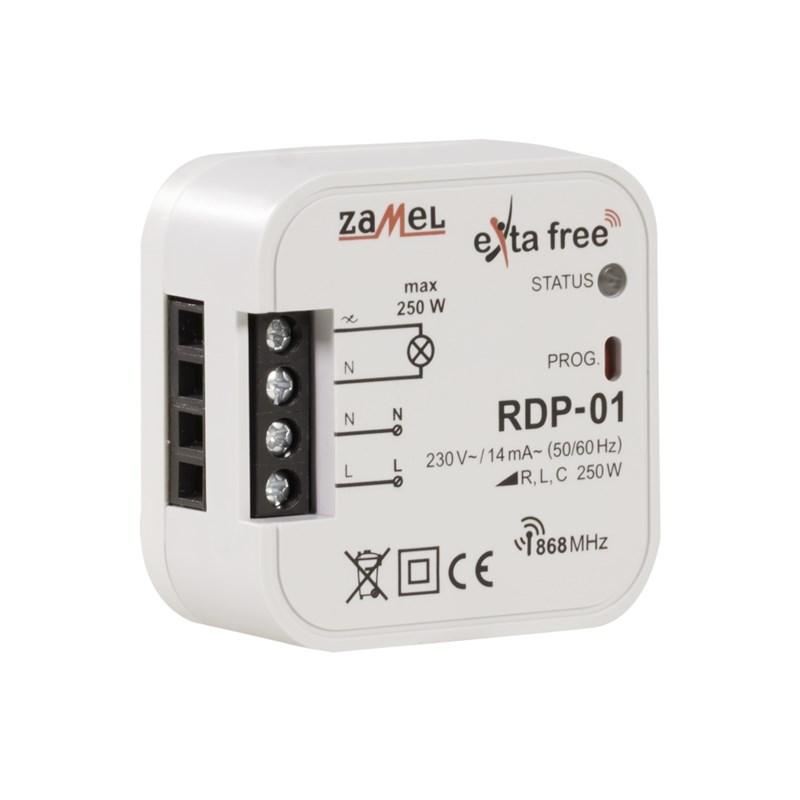 Exta Free - radiowy ściemniacz dopuszkowy 1-kanałowy RDP-01 Exta Free - radiowy ściemniacz dopuszkowy 1-kanałowy RDP-01