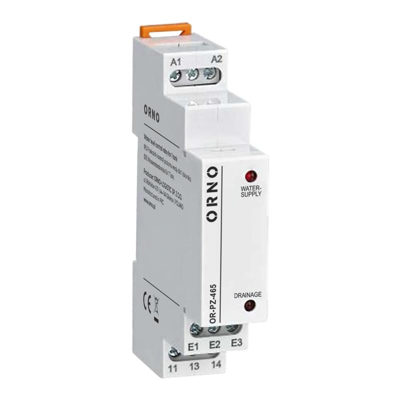 Przekaźnik kontroli poziomu wody dla 1 zbiornika 24-240V AC/DC  OR-PZ-465