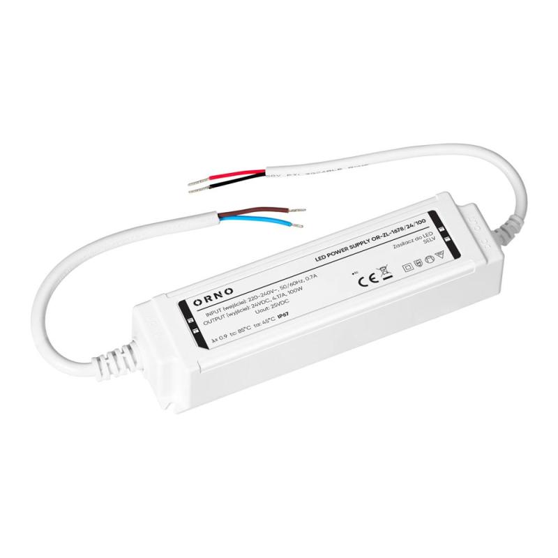 Zasilacz LED, hermetyczny, 24V, 100W, IP67