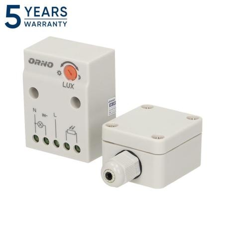 Czujnik zmierzchowy z hermetyczną zewnętrzną sondą w puszce, IP65, 2300W OR-CR-232