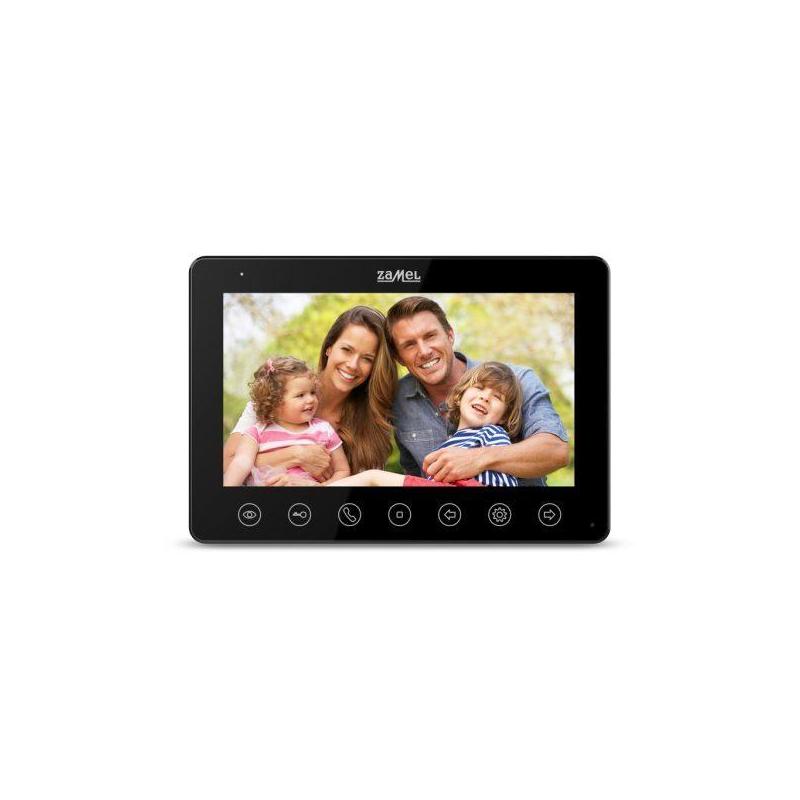 Wideomonitor z dotykowymi przyciskami 7 cali czarny VP-807B