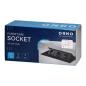 Gniazdo meblowe wpuszczane w blat 3x2P+Z (Schuko), czarne