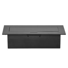 Gniazdo meblowe wpuszczane w blat 3x2P+Z (Schuko), czarne