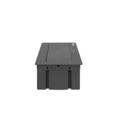 NOEN Gniazdo meblowe puste, 3 x 45x45mm lub 6 x 22,5x45mm, przewód 1,5m, czarne