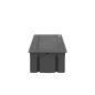 NOEN Gniazdo meblowe puste, 3 x 45x45mm lub 6 x 22,5x45mm, przewód 1,5m, czarne NOEN Gniazdo meblowe puste, 3 x 45x45mm lub 6 x 22,5x45mm, przewód 1,5m, czarne