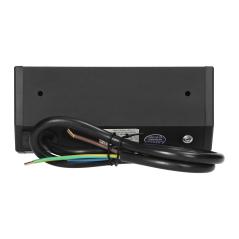 Gniazdo meblowe 2x2P+Z (Schuko), czarne