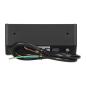 Gniazdo meblowe 2x2P+Z (Schuko), czarne
