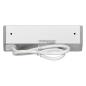 Gniazdo meblowe 3x2P+Z (Schuko), szaro-srebrne Gniazdo meblowe 3x2P+Z (Schuko), szaro-srebrne