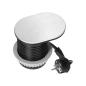 Gniazdo meblowe wpuszczane Ø60 mm z pokrywką, 1x French 2P+Z, 2x USB-A/USB-C PD 20W, 1,9 m, srebrne Gniazdo meblowe wpuszczane Ø60 mm z pokrywką, 1x French 2P+Z, 2x USB-A/USB-C PD 20W, 1,9 m, srebrne