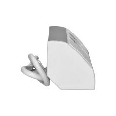 Gniazdo meblowe 2x2P+Z, 2xUSB (typ A+C, 2,4A), biało-srebrne