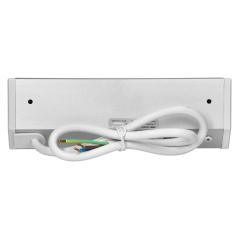 Gniazdo meblowe 2x2P+Z, 2xUSB (typ A+C, 2,4A), biało-srebrne