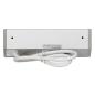 Gniazdo meblowe 2x2P+Z, 2xUSB (typ A+C, 2,4A), szaro-srebrne Gniazdo meblowe 2x2P+Z, 2xUSB (typ A+C, 2,4A), szaro-srebrne