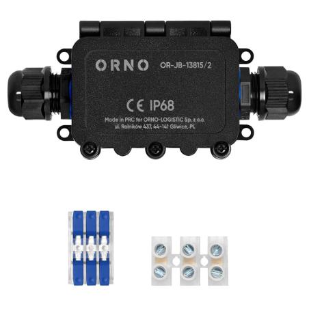 Puszka natynkowa HD IP68, 0,5-6,0mm2 ,2 dławnice M20