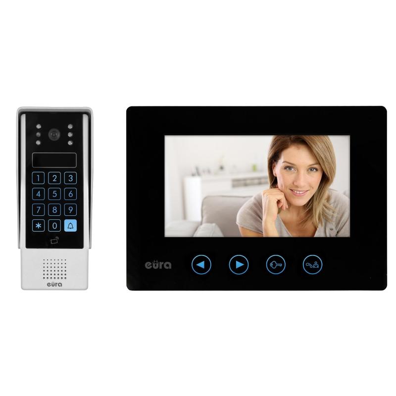 Wideodomofon jednorodzinny EURA JUPITER VDP-10A3 czarny