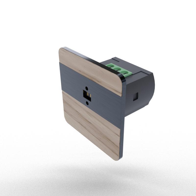 Laserowy czujnik odległości DRL-12-29 jesion czarny