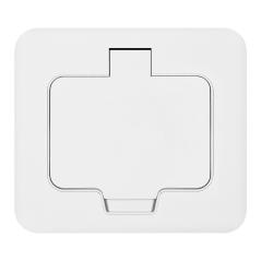 Hermetyczne gniazdo elektryczne prostokątne, IP55, 1x2P+Z(French), białe