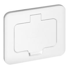 Hermetyczne gniazdo elektryczne prostokątne, IP55, 1x2P+Z(French), białe