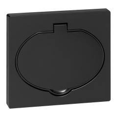 Hermetyczne gniazdo elektryczne, IP44, 1x2P+Z(Schuko), czarne