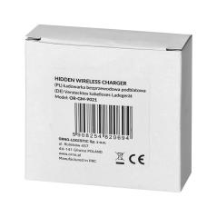 Bezprzewodowa ładowarka indukcyjna podblatowa, 10W, standard Qi V1.2, czarna