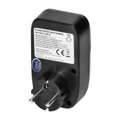 Watomierz, kalkulator energii z wyświetlaczem LCD, czarny OR-WAT-419/B