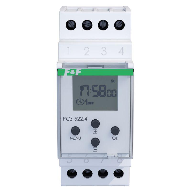 Zegar programowalny tygodniowy 2-kanałowy PCZ-522.4 NFC ANDROID i iOS Zegar programowalny tygodniowy 2-kanałowy PCZ-522.4 NFC ANDROID i iOS