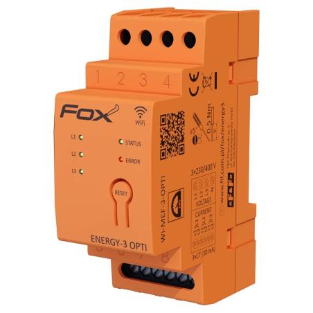 FOX - Monitor zużycia energii 3 fazowy - Energy-3-OPTI-40