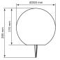Lampa solarna Kula RGB 20 cm z pilotem Goldlux 325365 Lampa solarna Kula RGB 20 cm z pilotem Goldlux 325365