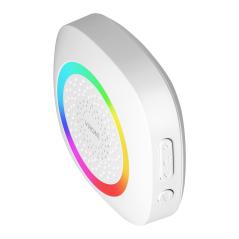 PELA DC, dzwonek bezprzewodowy bateryjny, learning system, 60 dźwięków, LED RGB, 300m, biały