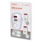 Mini alarm bezprzewodowy z wbudowaną syreną sterowany pilotem, 6m, bateryjny Mini alarm bezprzewodowy z wbudowaną syreną sterowany pilotem, 6m, bateryjny