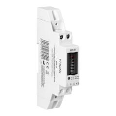 1-fazowy analogowy licznik energii elektrycznej, 40A, 1 moduł, DIN TH-35mm