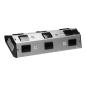 Gniazda meblowe, kuchenne montowane na rzepy 4x2P+Z INOX, Gniazda meblowe, kuchenne montowane na rzepy 4x2P+Z INOX,