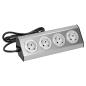 Gniazdo meblowe, kuchenne montowane na rzepy 4x2P+Z schuko, INOX z przewodem 1,5m. Gniazdo meblowe, kuchenne montowane na rzepy 4x2P+Z schuko, INOX z przewodem 1,5m.
