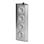 Gniazdo meblowe, kuchenne montowane na rzepy, z ładowarką USB - 3x2P+Z, 2xUSB, INOX. Gniazdo meblowe, kuchenne montowane na rzepy, z ładowarką USB - 3x2P+Z, 2xUSB, INOX.