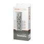 Gniazdo meblowe, kuchenne z ładowarką USB, montowane na rzepy z przewodem 1,5m - 3x2P+Z schuko, 2xUSB, INOX z przewodem 1,5m. Gniazdo meblowe, kuchenne z ładowarką USB, montowane na rzepy z przewodem 1,5m - 3x2P+Z schuko, 2xUSB, INOX z przewodem 1,5m.