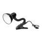 LATSA, lampa biurkowa z klipsem, 40W, E27, stal + tworzywo, czarna