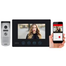 Wideodomofon jednorodzinny EURA FENIKS VDP-40A3 czarny WiFi Eura-Tech