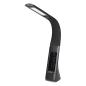 DOLOMIT LED 5W, lampka biurkowa z budzikiem, 400lm, 4000K, czarna DOLOMIT LED 5W, lampka biurkowa z budzikiem, 400lm, 4000K, czarna