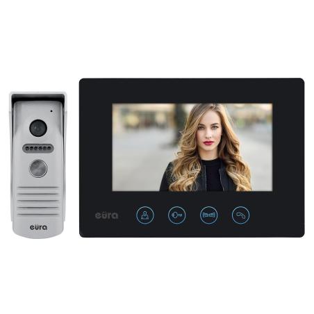 Wideodomofon jednorodzinny EURA FENIKS VDP-40A3 czarny WiFi