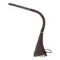 DOLOMIT LED 5W, lampka biurkowa z budzikiem, 400lm, 4000K, brązowa DOLOMIT LED 5W, lampka biurkowa z budzikiem, 400lm, 4000K, brązowa