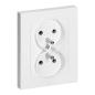 Gniazdo podwójne p/t 2x2P+Z Malta, 16A, 250V, PT-6M, biały Gniazdo podwójne p/t 2x2P+Z Malta, 16A, 250V, PT-6M, biały