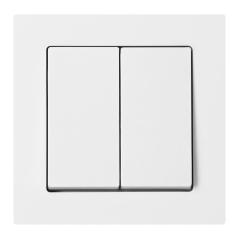 Łącznik p/t świecznikowy Malta, 10A, 250V, WP-2M, biały