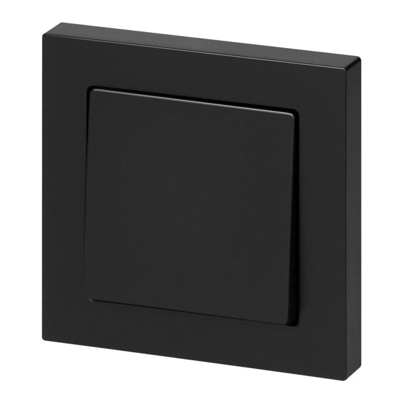 Łącznik p/t schodowy Malta, 10A, 250V, WP-5M, czarny mat