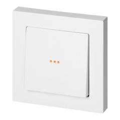 Łącznik jednobiegunowy p/t z podświeleniem Malta, 10A, 250V, WP-1M/S, biały