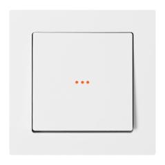 Łącznik p/t schodowy z podświeleniem Malta, 10A, 250V, WP-5M/S, biały
